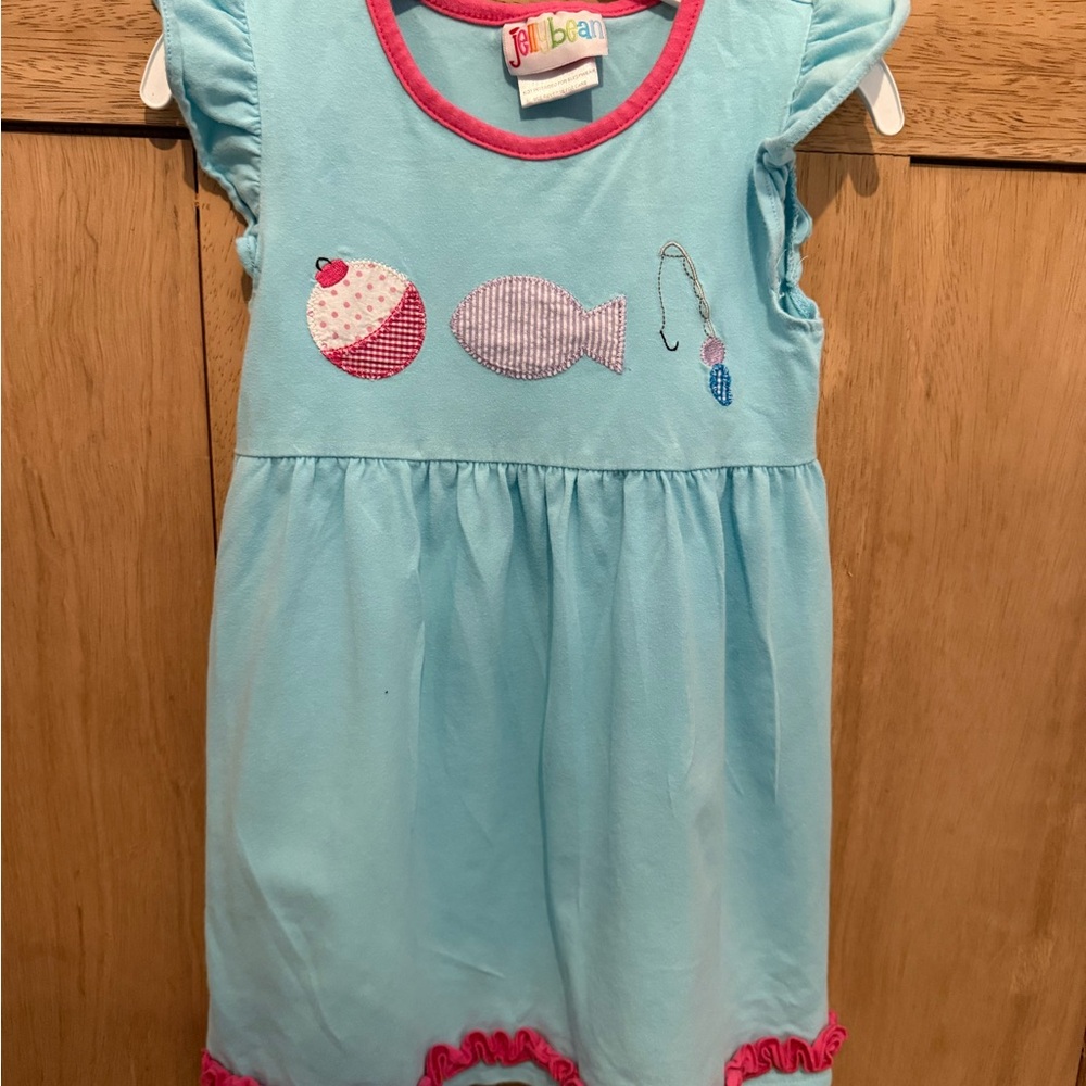 Jelly Beans Aqua Fishing Dress
